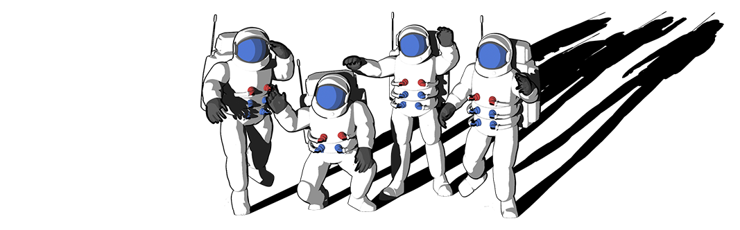 4 astronauts